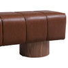 Cozy Brown Upholstered Bench - Versatile Seating for Any Room
