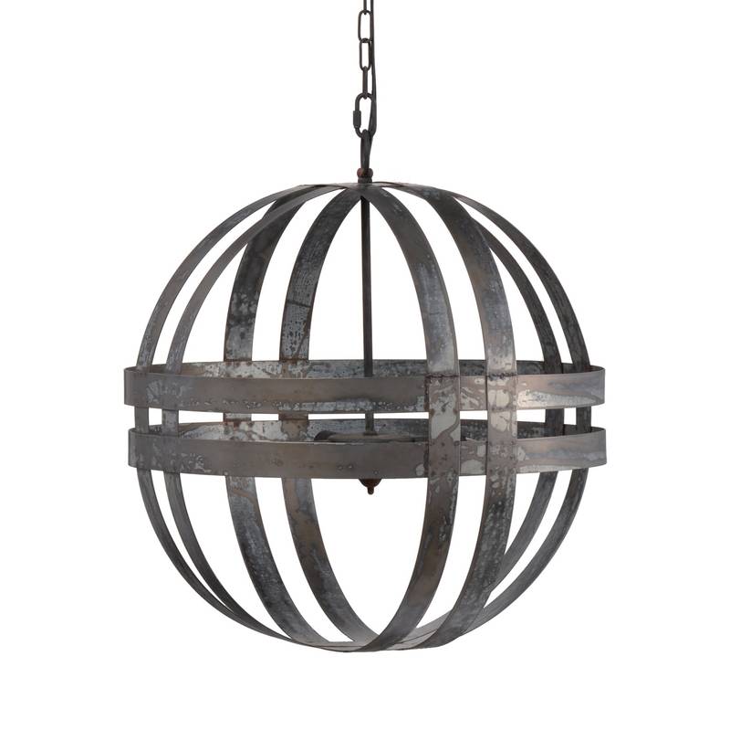 Chic Galvanized Chandelier for Home Elegance