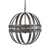 Chic Galvanized Chandelier for Home Elegance