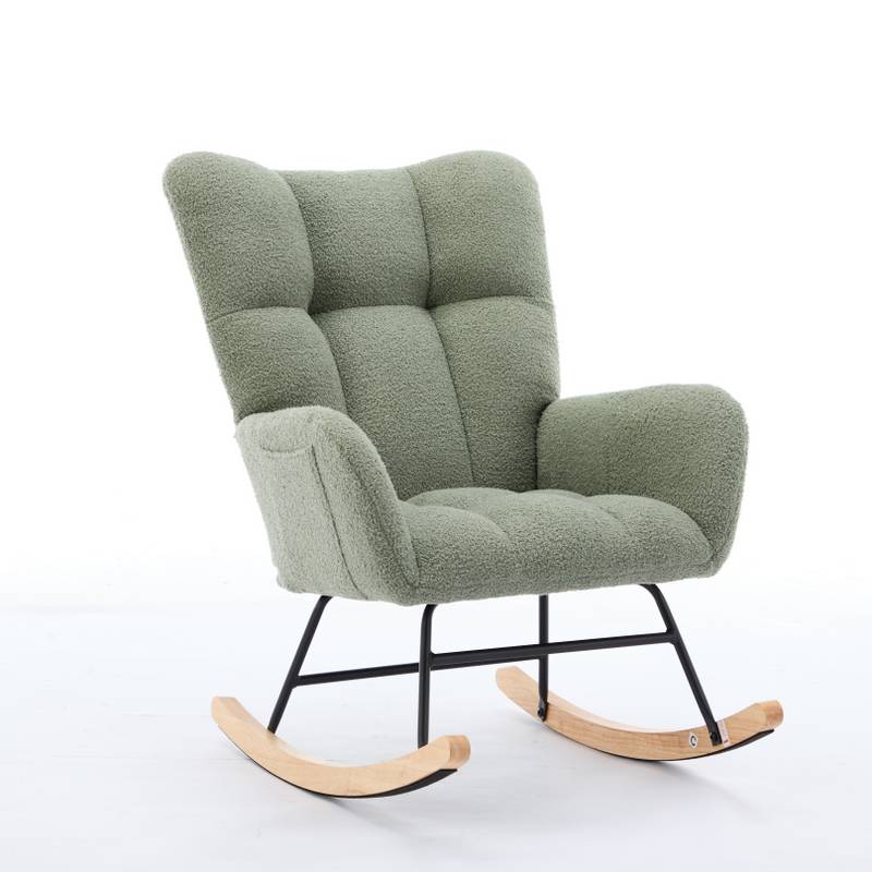 Cozy Green Rocking Glider - Perfect for Nurseries & Living Rooms