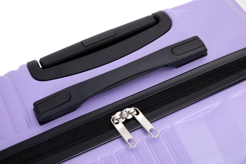 Lightweight Purple Luggage Set with Spinner Wheels