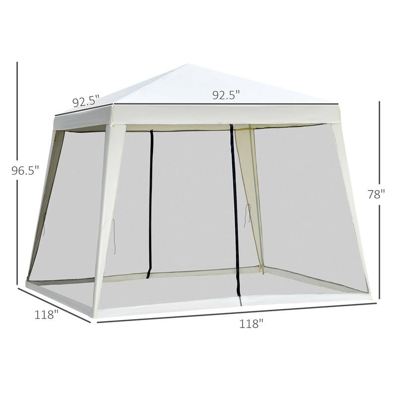 Cozy Shade Canopy Tent with Mesh Walls