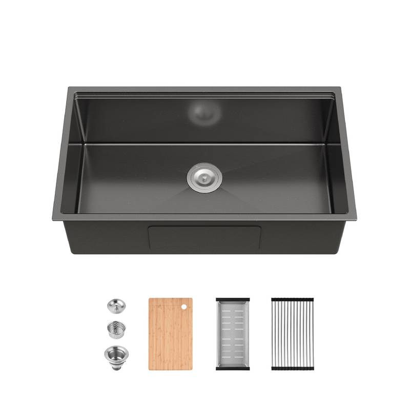 Chef's Dream Undermount Sink with Cutting Board & Colander