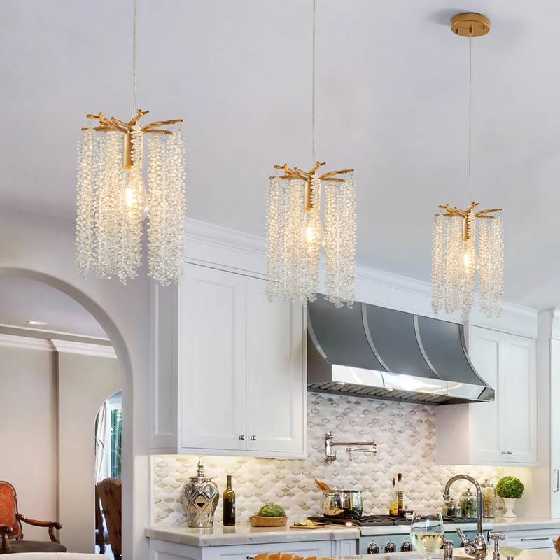 Chic Crystal Cascade Pendant Trio
