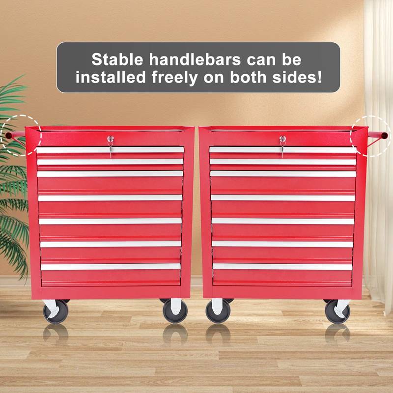 Rolling Tool Chest with Lock & Wheels