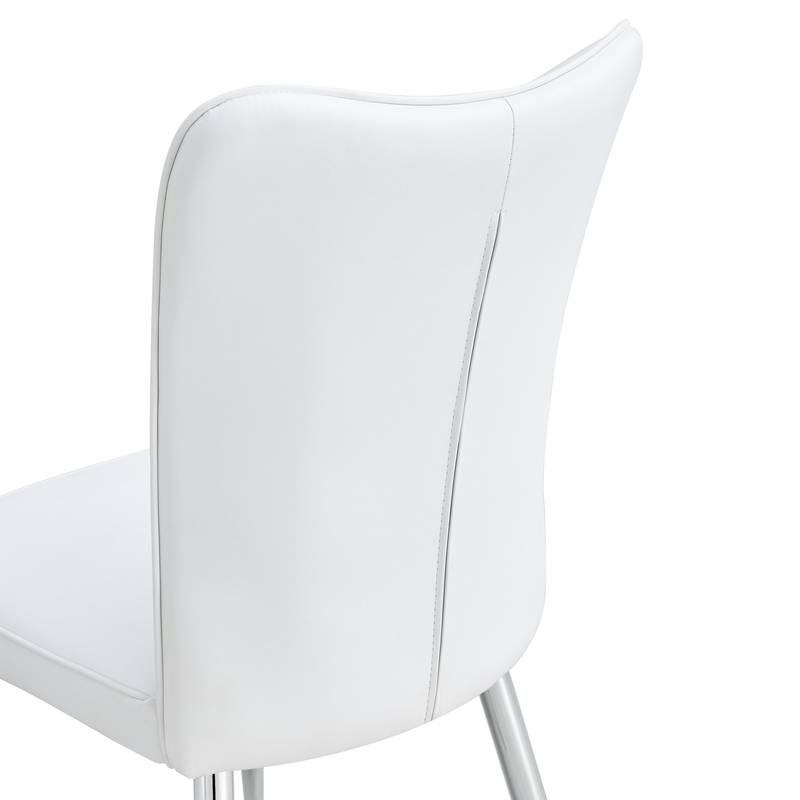 Chic White Dining Chair Set