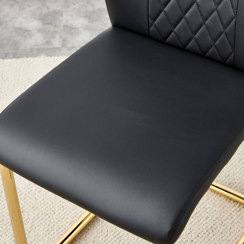 Chic Glass Dining Set with Sleek Black Chairs