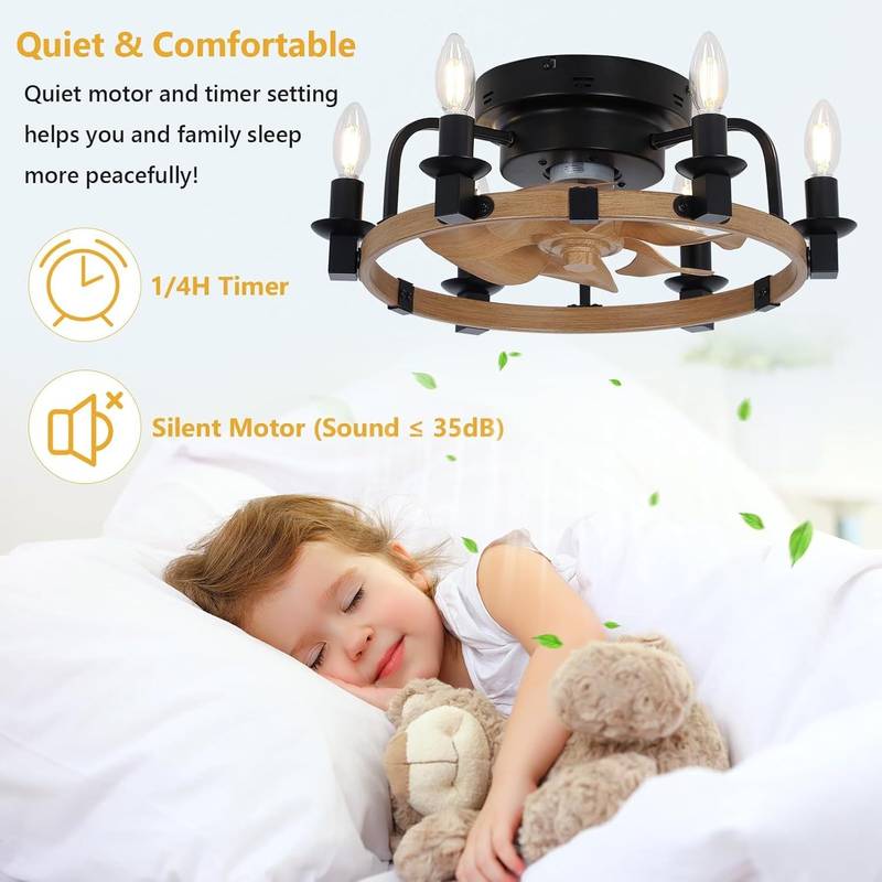 Cozy Glow Remote Ceiling Fan