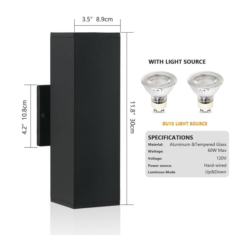 Modern Outdoor Wall Lights - Stylish & Weatherproof Duo
