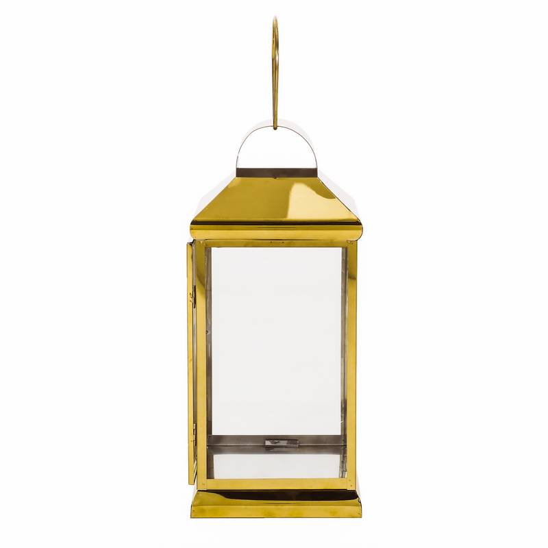 Shimmering Stainless Steel Lantern