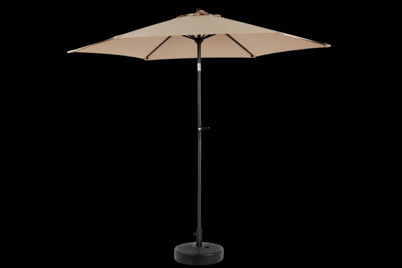 Sunny Haven Patio Umbrella – Tilting & Cranking Khaki Shade