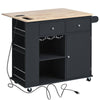 Versatile Kitchen Island with Power Outlet & Wheels