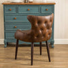 Viking Chic Barrel Chair with Nailhead Detail