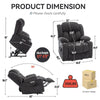 ComfortLift Recliner: Massage & Heat with USB Charging