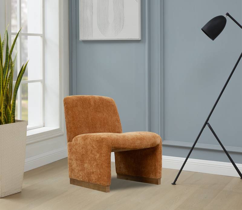 Cozy Orange Accent Chair