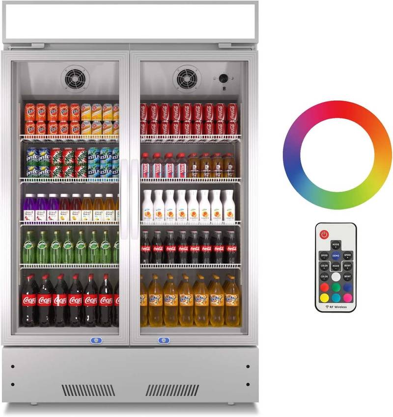 Chill & Showcase: Stylish Glass Door Commercial Fridge