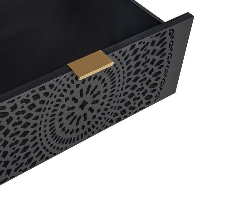 Chic Hollow-Carved 3-Drawer Storage Chest