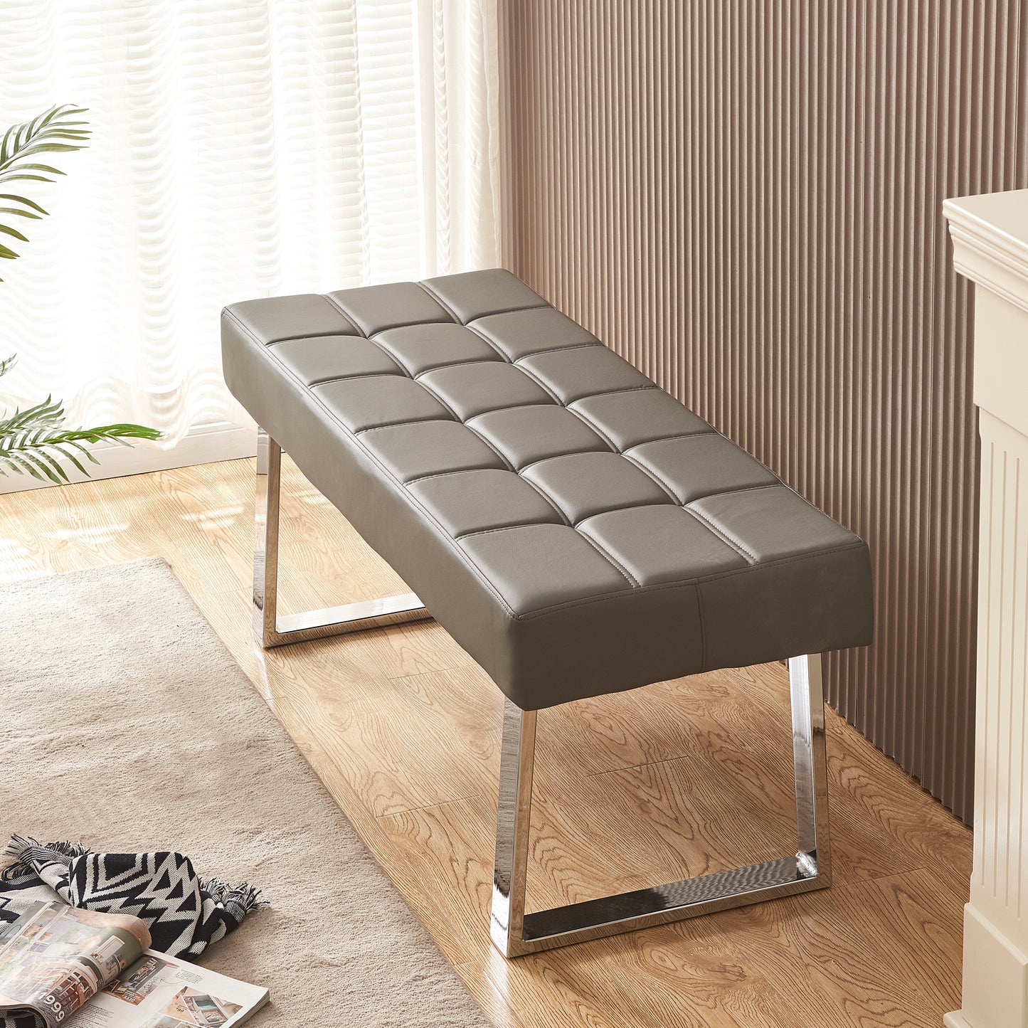 CozySeating Faux Leather Dining Stool