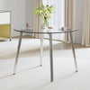 Sleek Glass Circle Table