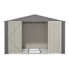 Spacious Outdoor Tool Shed with Lockable Doors - Durable All-Weather Design