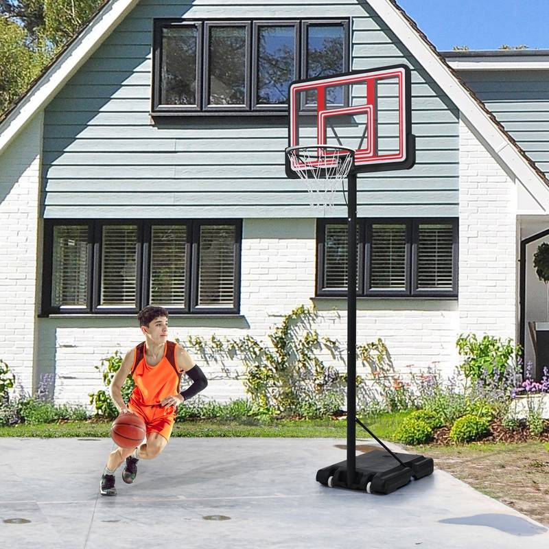 Glow & Shoot: Adjustable Portable Basketball Hoop for All Ages