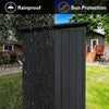 Chic Black Garden Shed for Stylish Storage
