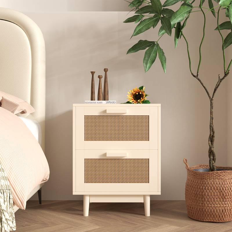 Rattan Charm Nightstand