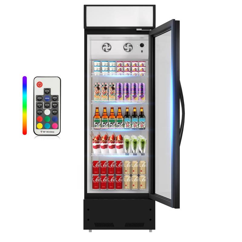 Chill & Display: LED Beverage Merchandiser Fridge