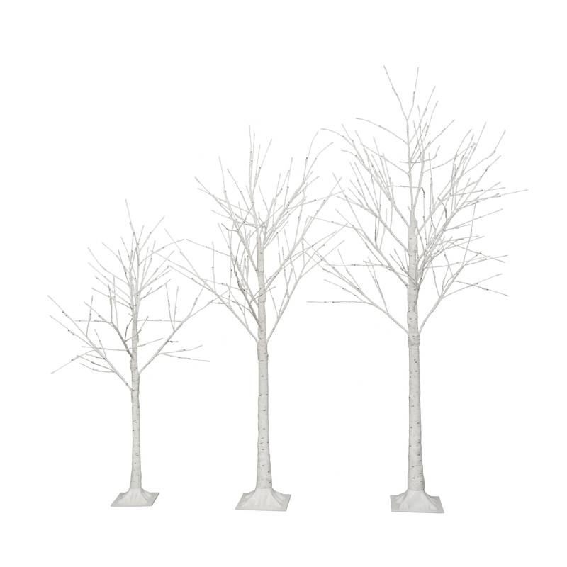 Enchanting Lighted Birch Tree for Festive Decor