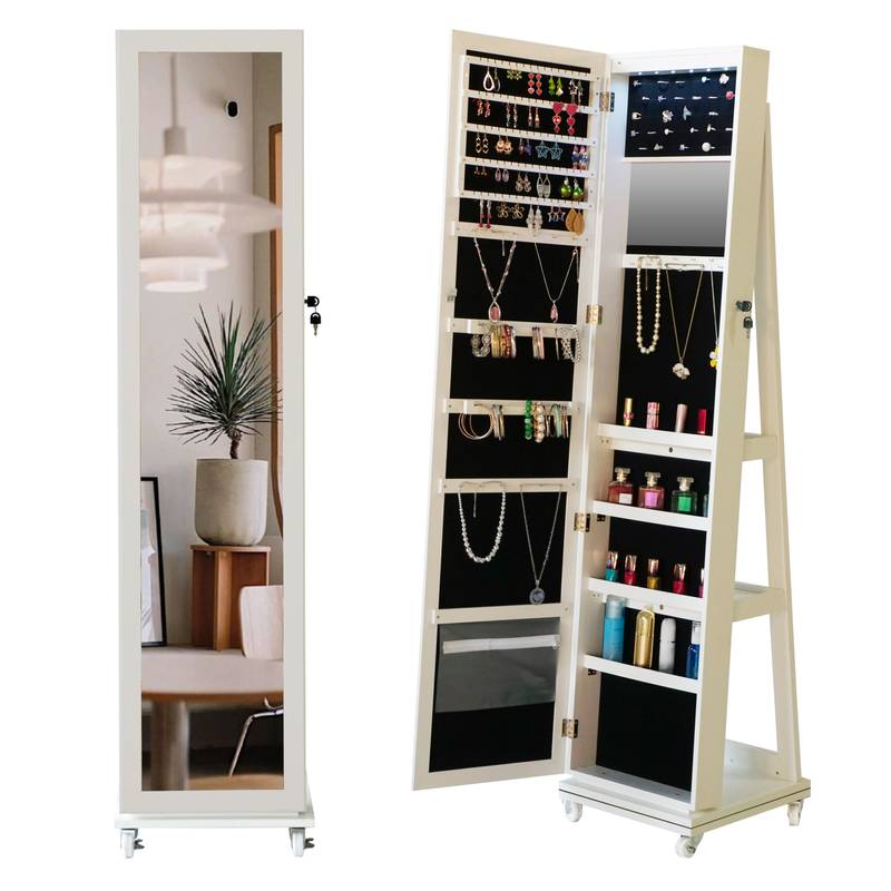 360° Glam Mirror & Jewelry Organizer