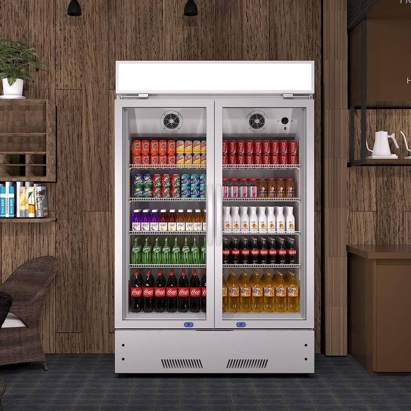 Chill & Showcase: Stylish Glass Door Commercial Fridge
