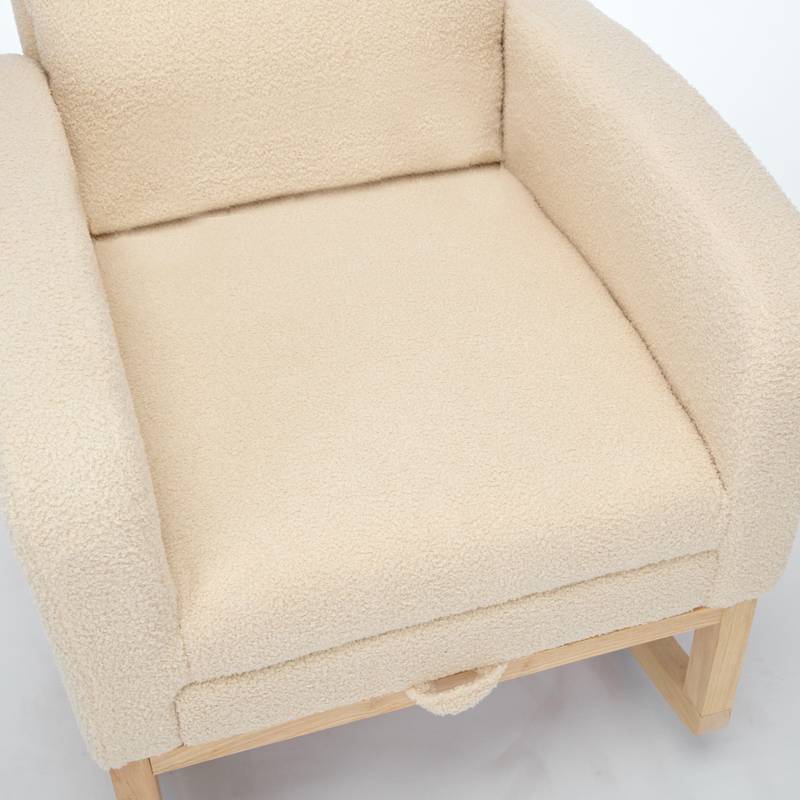 Cozy Rocking Chair with Side Pocket