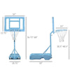 WaveSplash Adjustable Poolside Basketball Hoop