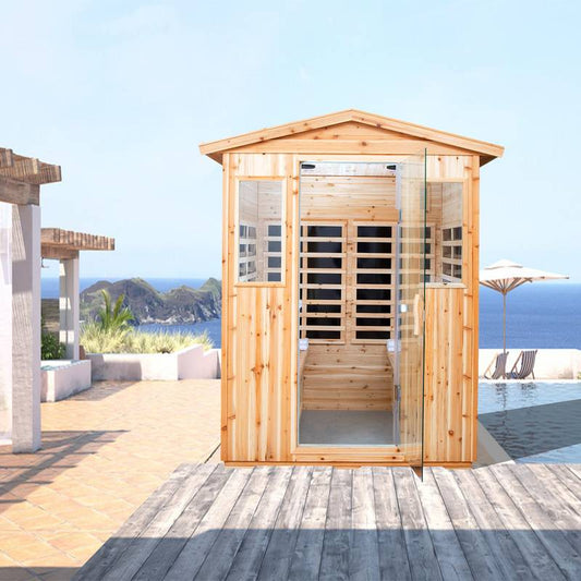 Cozy Haven Outdoor Sauna for Four