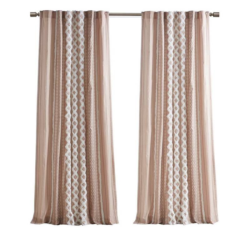 Chic Cotton Stripe Curtain Panel