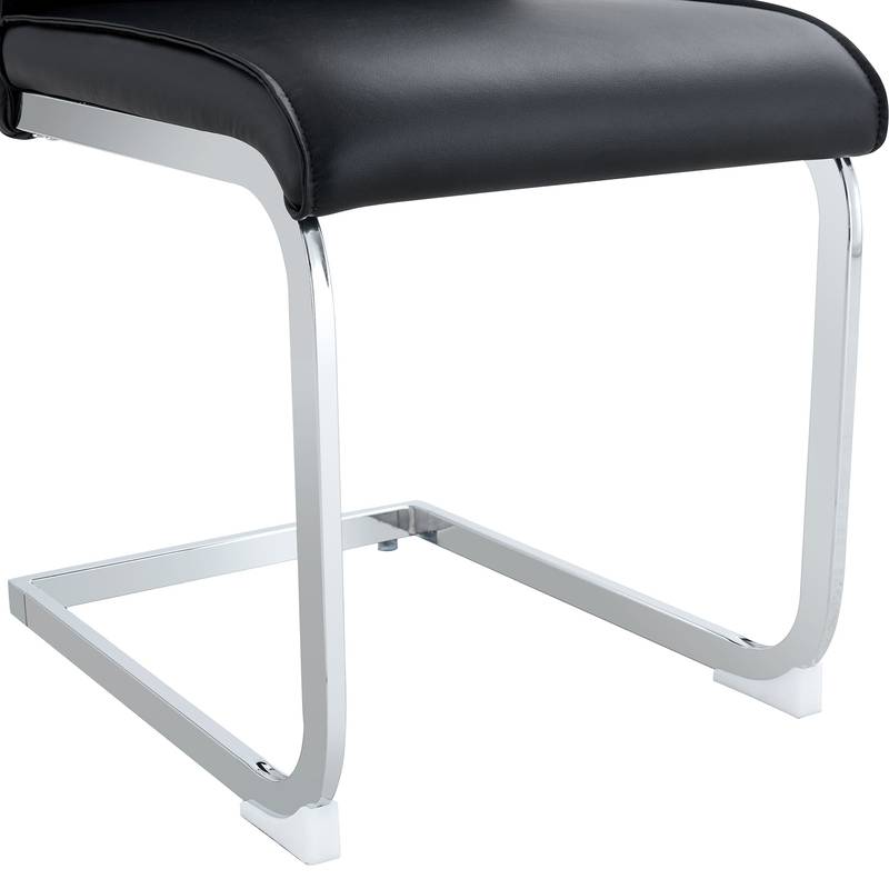 Chic Black Arch Dining Chairs - Set of Two