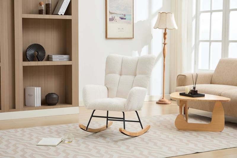 Cozy Glide Rocking Chair for Nurseries and Homes