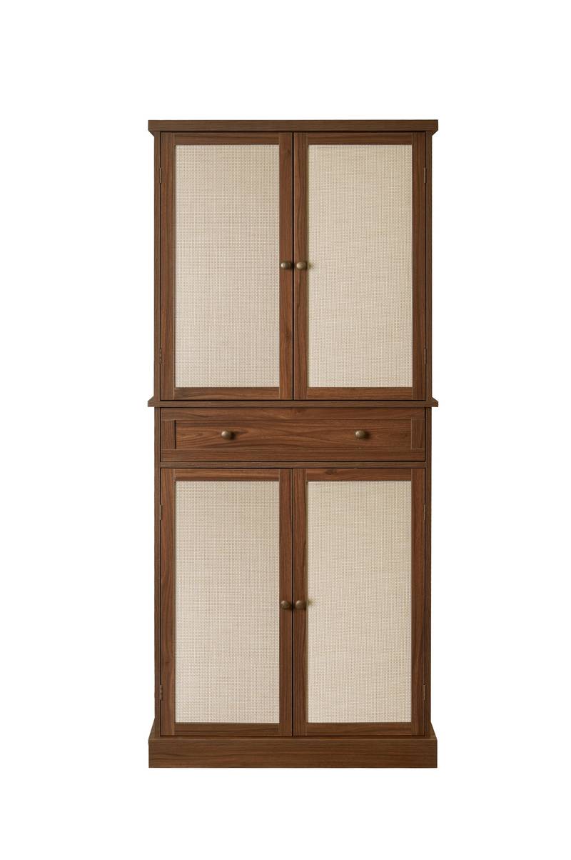 Versatile Storage Cabinet with Adjustable Shelves and Drawer