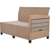 Cozy Rattan Patio Sofa Set with Extendable Tables