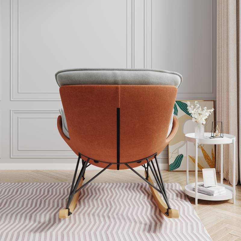 Cozy Rocking Chair - Light Green Luxe Comfort
