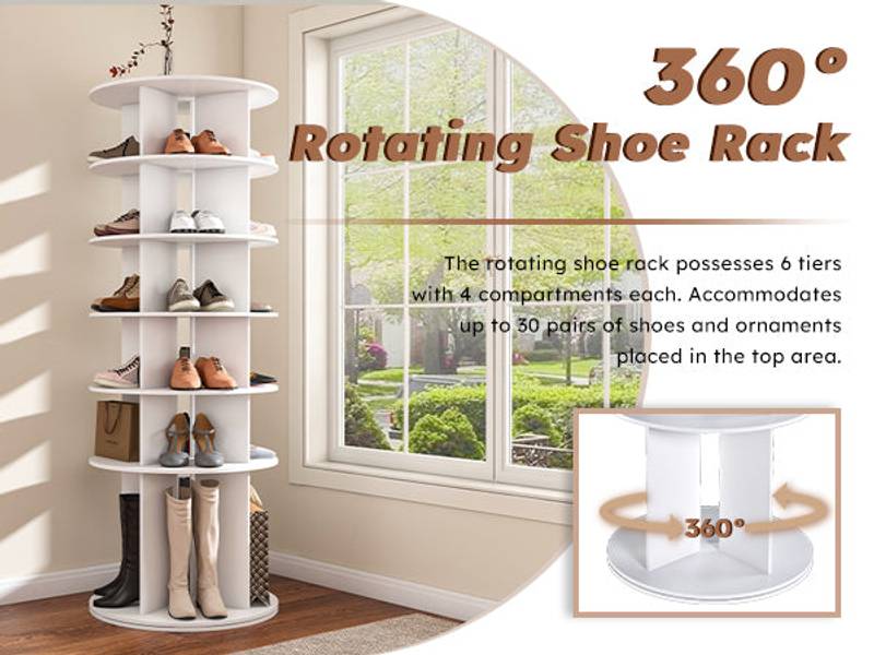 Spin & Store Shoe Tower