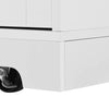 Stylish Rolling Kitchen Island with Drop Leaves and Storage