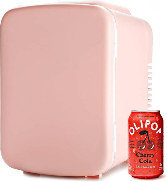Chic On-the-Go Mini Fridge for Skincare – Pink Portable Cooler & Warmer