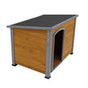 Cozy Canine Crib: Weatherproof Wooden Dog House for Comfort Year-Round