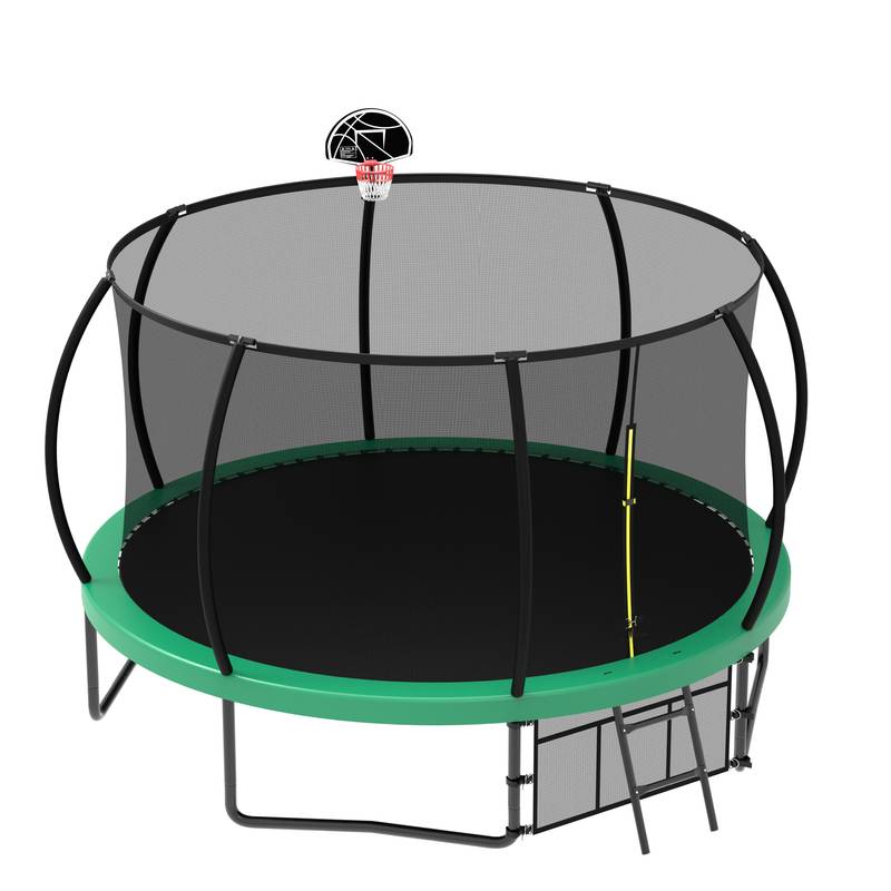 JumpSphere Trampoline for Kids with Safety Net and Ladder