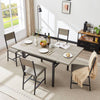Cozy Foldable Dining Table in Grey