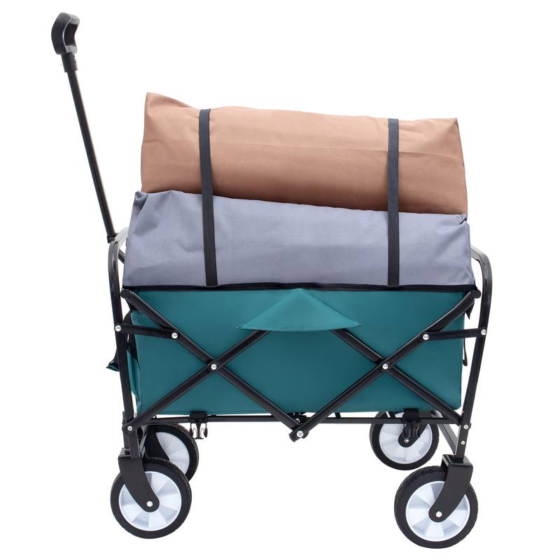 Cyan Collapsible Utility Wagon with Liners