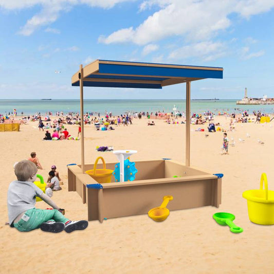 Sunny Days Sandbox with Adjustable Canopy