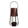 Chic Vintage Iron Lantern with Curved Handle