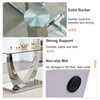 Chic Glass Dining Set with Cozy Gray Chairs